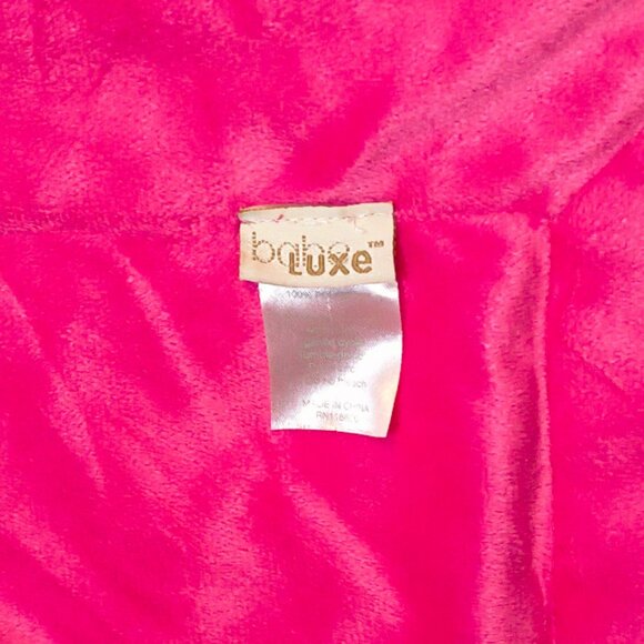 Babe Luxe Birds Hearts Ribbon Tags Swirl Pink Security Lovey Blanket 40" X 30" - Picture 5 of 5